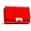 Rote, horizontale Damen-Geldbörse aus lackiertem Öko-Leder - Peterson