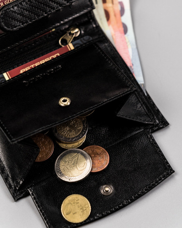 Herren Geldbörse aus Leder mit geriffelter Oberfläche – Peterson