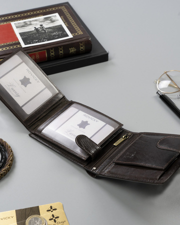 Elegante Herren Geldbörse mit Anti-Skimming-Membran – Rovicky