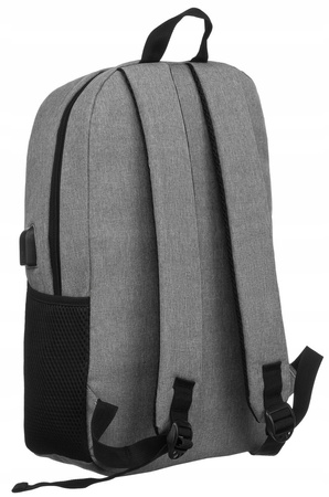 Großer Herren Rucksack mit USB-Anschluss und Laptopfach – Peterson