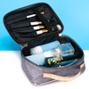 Elegante Glitzer-Kosmetiktasche mit Organizer – Peterson