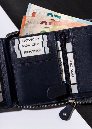 Große Herren Geldbörse aus Leder mit Reißverschluss – Always Wild