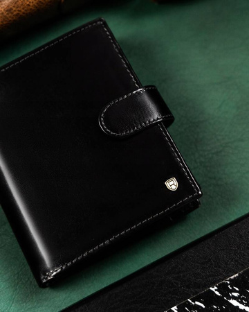 Große Herren Geldbörse aus Leder mit RFID-Schutz – Rovicky