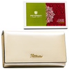 Klassische, elegante Damen Geldbörse in Beige mit Platz für Fahrzeugschein – Peterson