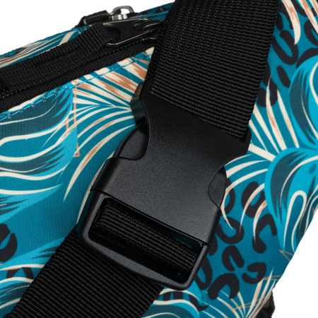 Stadt-Gürteltasche für Damen aus Polyester mit Pflanzenmuster und Reißverschluss – Rovicky