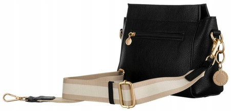 Damen Umhängetasche mit Anhänger und breitem Gurt – LuluCastagnette