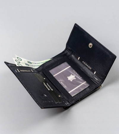 Damen Geldbörse aus Echtleder mit Bügelverschluss – 4U Cavaldi