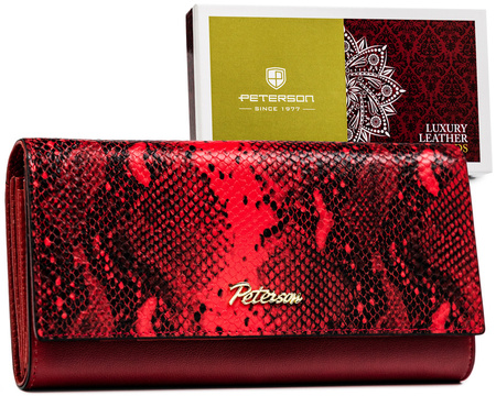 Große Damen Geldbörse mit Schlangenmuster – Peterson