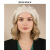 Beiger, universeller Damen-Beret aus Acryl – Rovicky