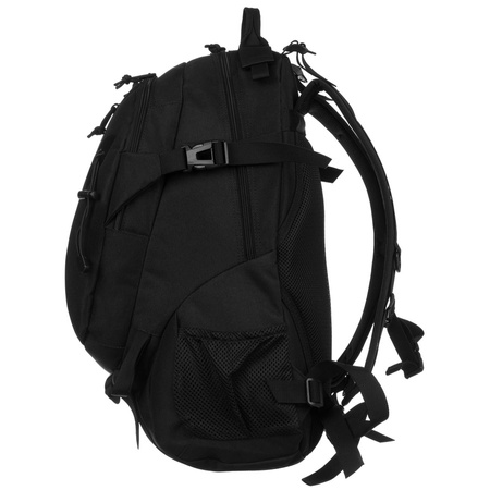 Schwarzer, militärischer Rucksack mit Kompressionsriemen – Peterson