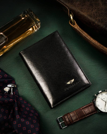 Große Herren Geldbörse aus Leder ohne Verschluss – Peterson