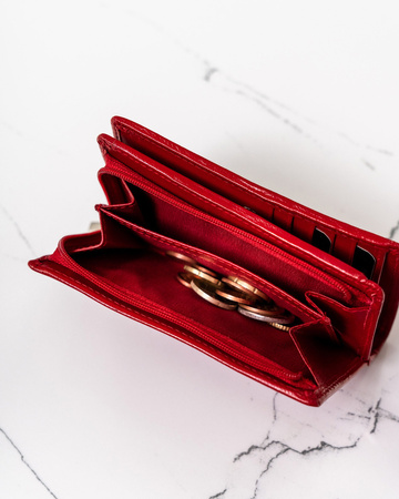 Damen Geldbörse aus Leder mit großem Kartenfach – Cavaldi