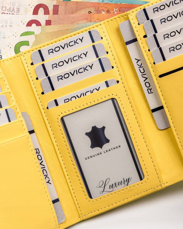 Damen Geldbörse aus Öko-Leder mit Druckknopf und Bügelverschluss – 4U Cavaldi