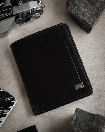 Herren Geldbörse Hochformat aus Echtleder – Rovicky