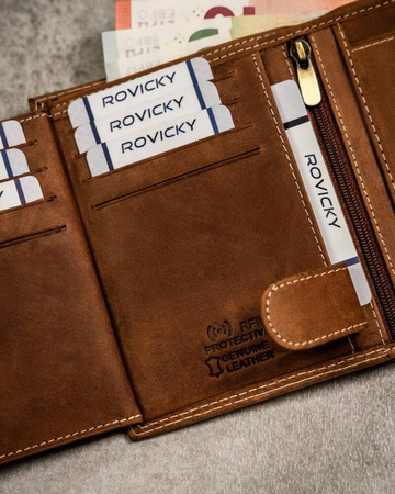 Große Herren Geldbörse aus Nubukleder – Always Wild