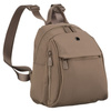 Kleiner, beiger Damen-Rucksack aus Polyester - Peterson