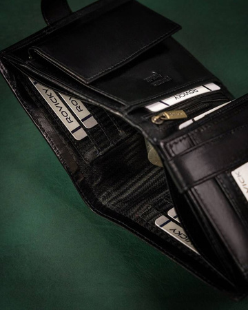 Große Herren Geldbörse aus Leder mit RFID-Schutz – Rovicky