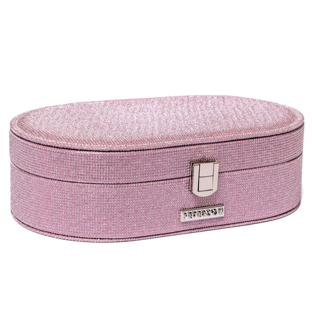 Rosa Schmuckkästchen mit eingebautem Spiegel – Peterson