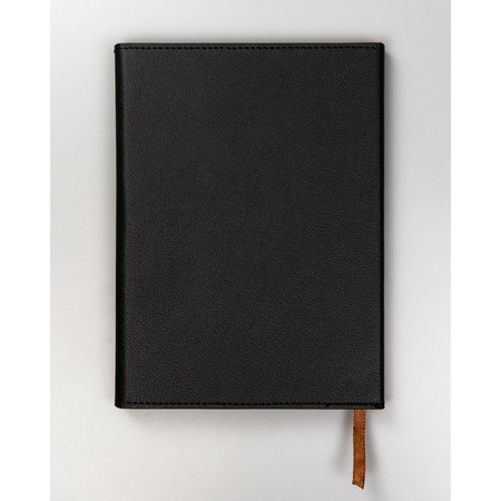 Geschenkset: Schwarzer Notizblock mit Linien und eleganter schwarzer Kugelschreiber – Peterson