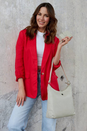 Damen Handtasche aus Leder im Set mit Geldbörse – Peterson