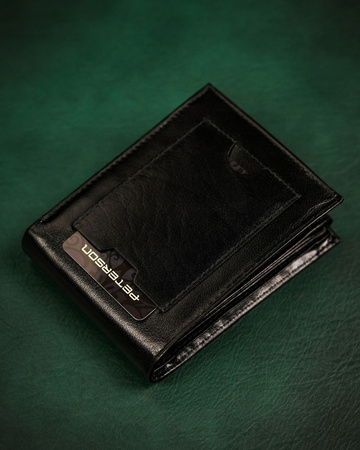 Mittlere Herren Geldbörse aus Leder ohne Verschluss – Peterson