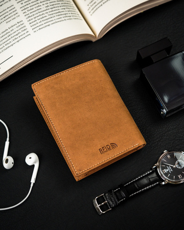 Elegante, vertikale Herren Geldbörse aus Leder – Peterson