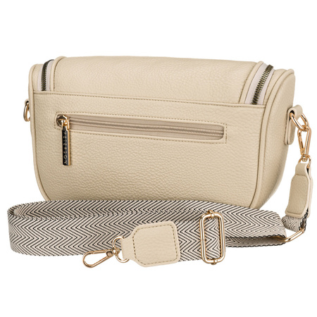 Damen-Gürteltasche aus Öko-Leder in Beigeton mit Rücktasche – Peterson