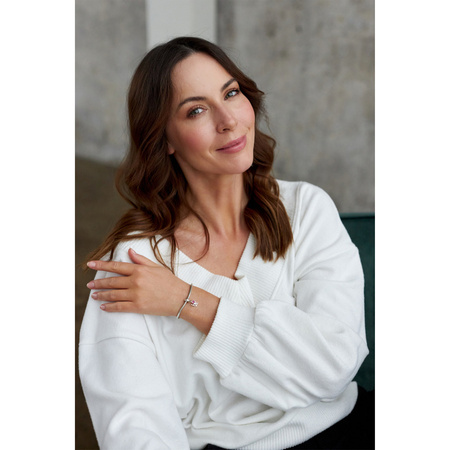 Silberner Charm Love mit Zirkonia für Modulararmband – Peterson