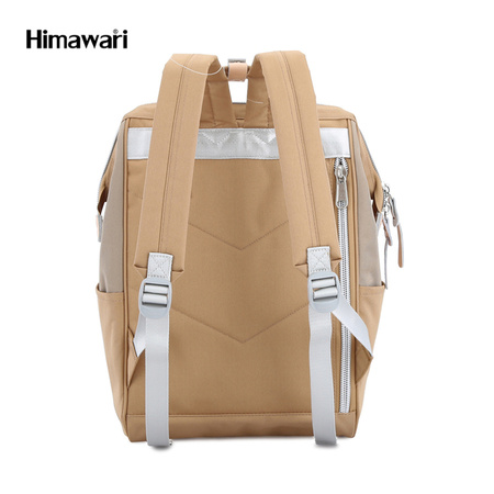 Sport-Rucksack in Camel mit USB und Laptopfach – Himawari