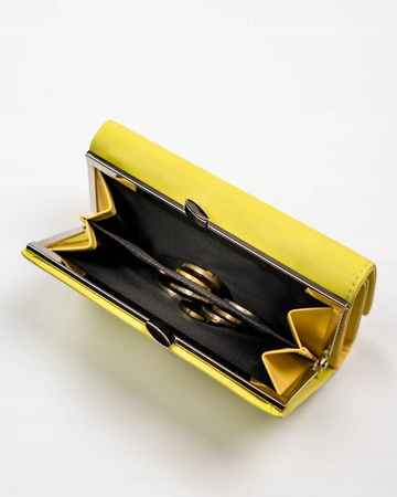 Damen Geldbörse aus Öko-Leder mit Druckknopf und Bügelverschluss – 4U Cavaldi