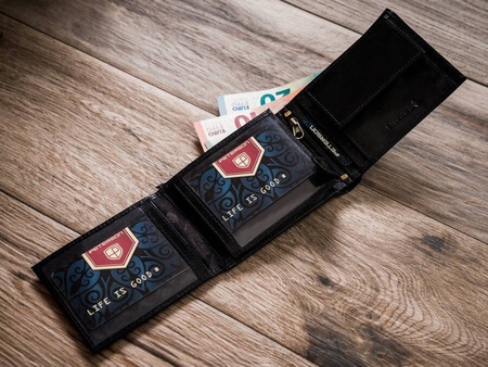 Herren Geldbörse aus Leder mit RFID-Schutz – Peterson