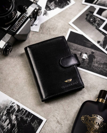 Geschenkset: Herren Geldbörse aus Leder, Kartenetui und Schlüsselanhänger – Peterson