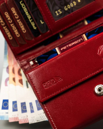 Mittlere Damen Geldbörse aus Echtleder – Peterson