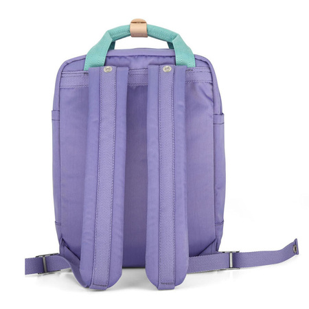 Lila-gelber wasserabweisender City Rucksack mit Laptopfach – Himawari