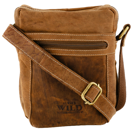 Herren Umhängetasche aus Rindsleder – Always Wild