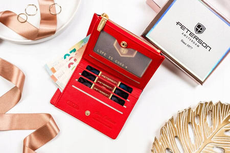 Kleine Damen Geldbörse aus Öko-Leder – Peterson