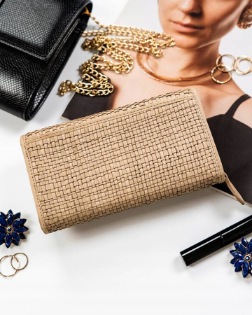 Große Damen Geldbörse aus Echtleder – Rovicky