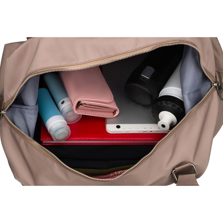 Braune Trainingstasche aus Polyester, mit einem Fach und Reißverschluss - Peterson