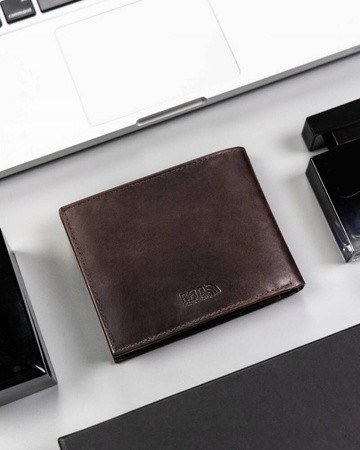 Herren Geldbörse aus Leder mit Zierprägung – Peterson