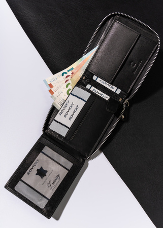 Herren Geldbörse aus Leder mit Reißverschluss – Always Wild