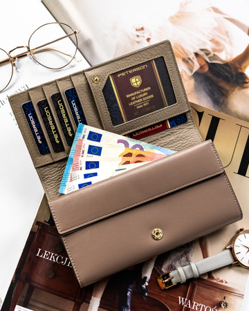 Große Damen Geldbörse mit doppeltem Münzfach – Peterson