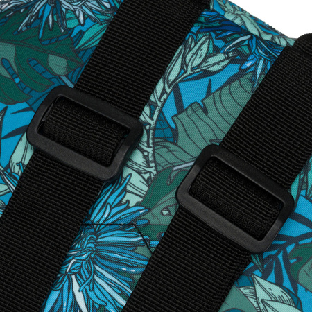 Damen Rucksack in Grün-Blau mit Außentasche – Rovicky