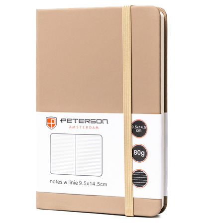 Notizbuch A6 khaki liniert - Peterson