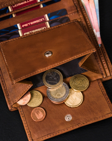 Herren Geldbörse aus verlaufendem Echtleder – Peterson