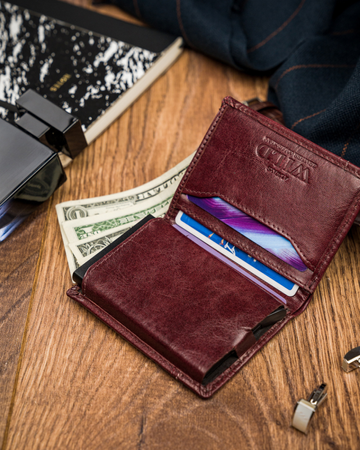 Kompakte Herren Geldbörse aus Leder – Always Wild