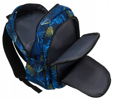 Geräumiger, zweifach unterteilter Rucksack aus Polyester in Dunkelblau – Peterson