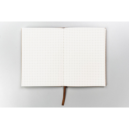 Graues Notizbuch mit festem Einband, bedruckt mit Punkten - Peterson