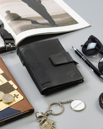 Herren Geldbörse aus Echtleder im Retro-Stil – Rovicky