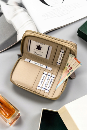 Große, horizontale Damen Geldbörse aus Öko-Leder – 4U Cavaldi