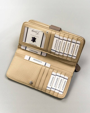 Geräumige große Damen Geldbörse aus Öko-Leder – 4U Cavaldi